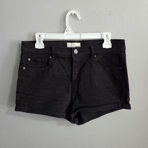 Garage Retro High Waist Black Denim Shorts | Size 9